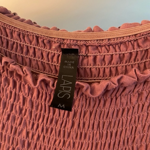 Lapis, M, off the shoulder full boho sleeve, crochet detailing, great condition! - Picture 2 of 8